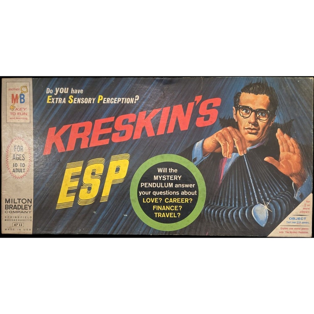 1967 Kreskin's ESP Game by Milton Bradley Missing Pendulum